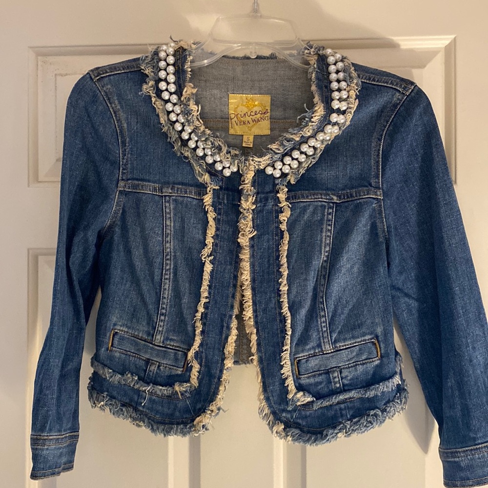 Vera wang cropped denim